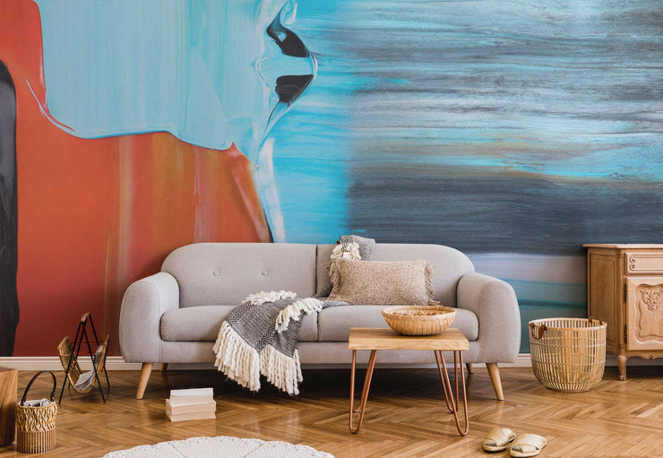 Décor Panoramique Peinture Acrylique Abstraite à l'Huile