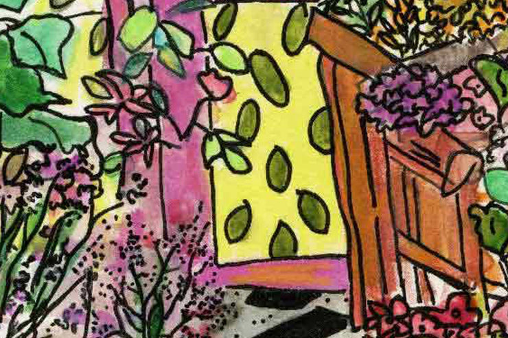 Peint Peint Fleurs Urbaines