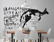 Kangaroo Graffiti Wall Mural-Urban,Modern Graphics-Eazywallz