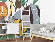 Kids Wild Animals Wall Mural-Kids' Stuff-Eazywallz