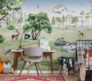 Deer Forest -Summer- Wall Mural