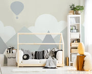 Illustrated Mountain Wallpaper Mural