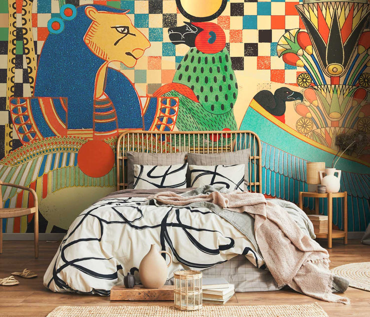 Vintage Egyptian Wall Mural
