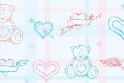 Adorable teddybears Wall Mural-Kids' Stuff-Eazywallz