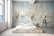 Blue Dandelion Wall Mural