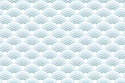Blue waves pattern Wall Mural-Patterns-Eazywallz