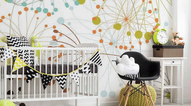 Dandelion Spray Wallpaper Mural