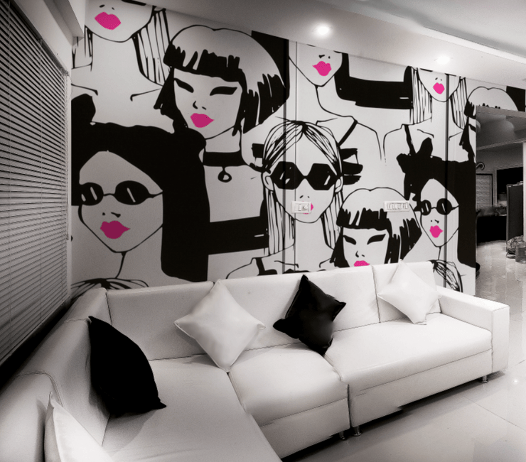 Fashion Street Art Wall Mural-Urban,Textures,Modern Graphics-Eazywallz