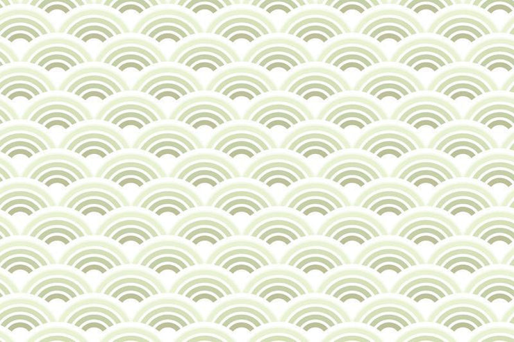 Lime waves pattern Wall Mural-Patterns-Eazywallz