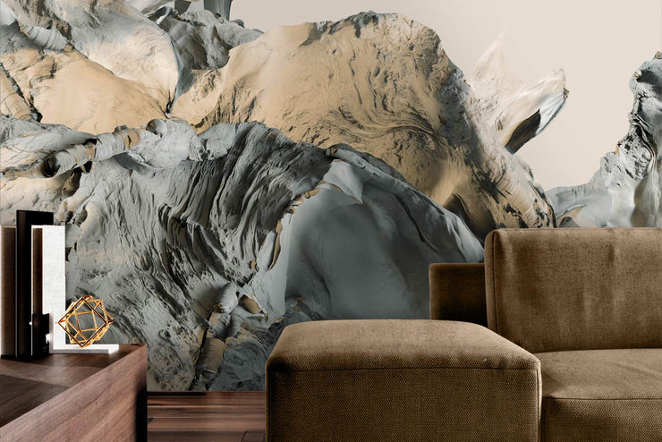 Rock Waves Wallpaper Mural