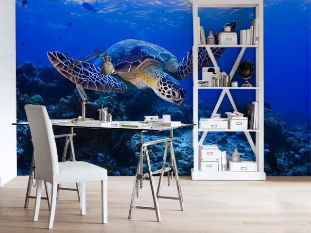 Sea Turtle Wall Mural-Animals & Wildlife-Eazywallz