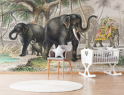 Vintage Animated Nature Wallpaper Mural