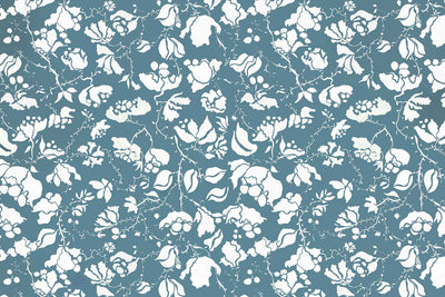 "blue vintage roses" Wallpaper Mural