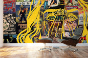 Vintage Horror Show Art Wall Mural-Urban,Textures,Modern Graphics-Eazywallz