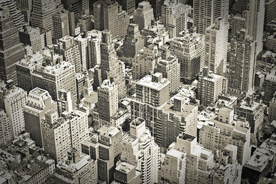 Vintage Monochrome of New York Wall Mural-Cityscapes,Vintage,Featured Category-Eazywallz