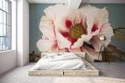Vintage Peony Painting Wall Mural