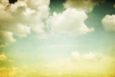 Vintage styled cloudy sky Wall Mural-Landscapes & Nature,Vintage,Best Seller Murals-Eazywallz