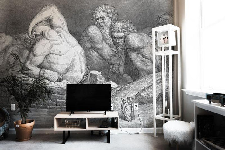 Vintage Titans Wall Mural-Cityscapes-Eazywallz