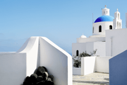 White Greece Architecture Wall Mural-Buildings & Landmarks,Landscapes & Nature,Tropical & Beach-Eazywallz